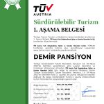 Sürdürülebilir Turizm 1. Aşama Belgesi