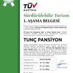 Sürdürülebilir Turizm 1. Aşama Belgesi