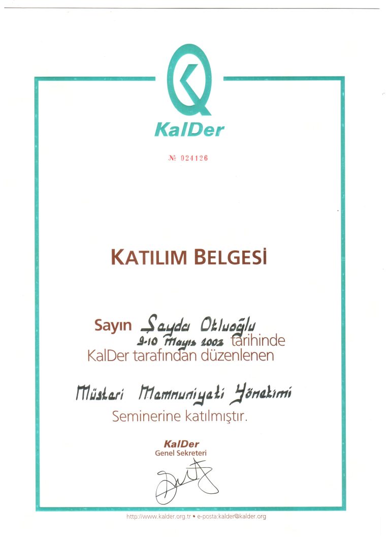 kalder.09.10.05.2002.müşteri.memnuniyeti.yönetimi.eğitimi.16.saat